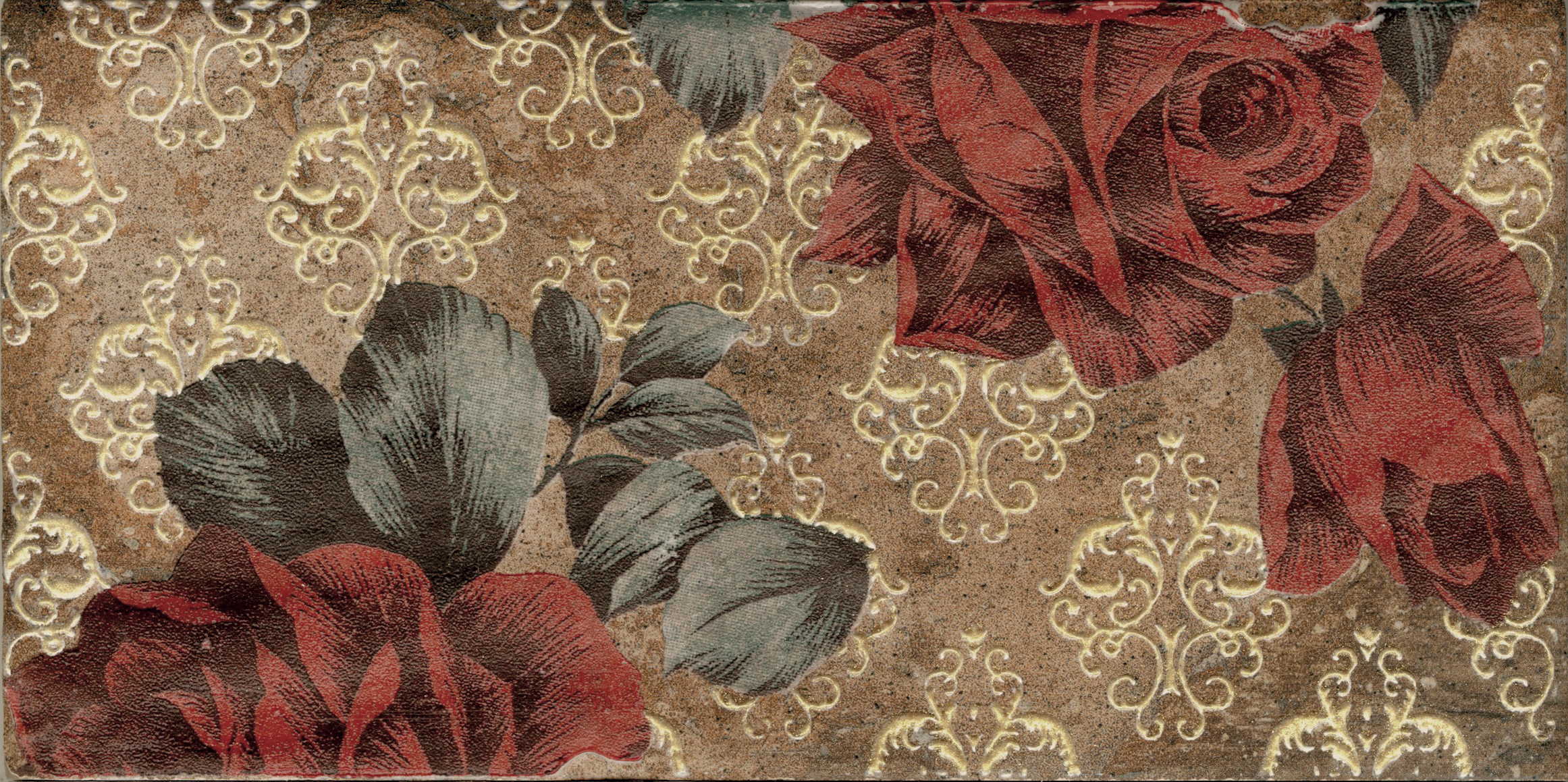 1047608 Inserto Vintage Roses Old Chicago (комп/2шт) 10х20 CIR