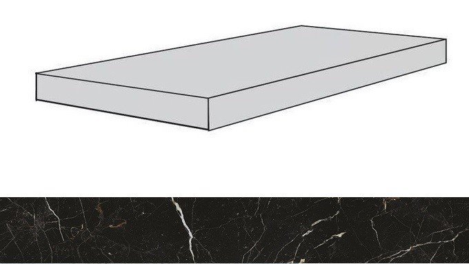 620070001334 Allure Imperial Black Scalino Angolare Dx/Аллюр Империал Блек Dx 33x120 Atlas Concorde Russia