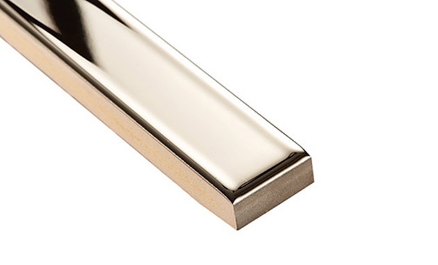 БК 210 Бордюр керамический платина 2х60 Роскошная мозаика фото 2