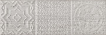 Genesis Relieve Gris 10x30 Monopole Ceramica