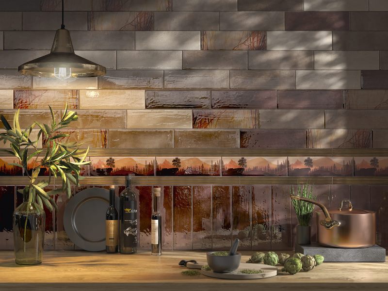VB/A42/9016 Тракай глянцевый 8.5x28.5 Kerama Marazzi