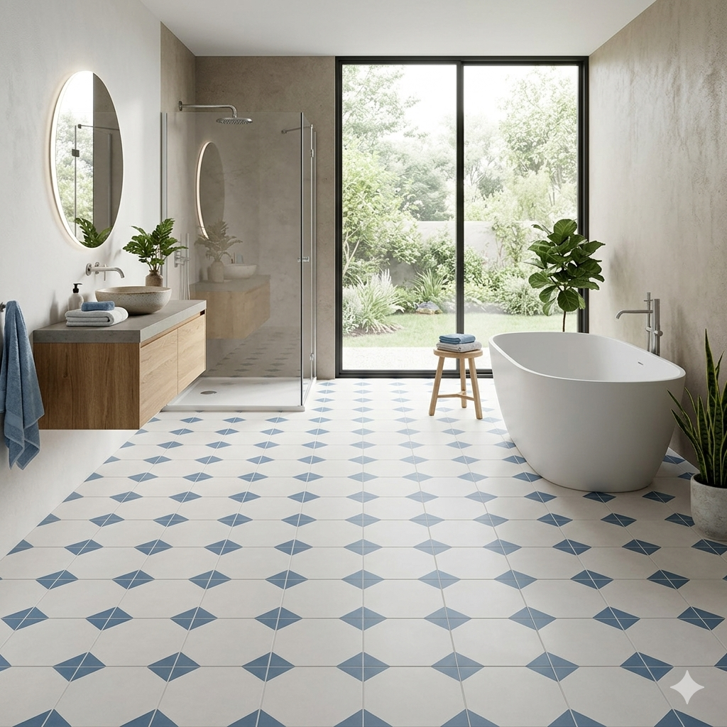 DV Blue Pre-cut 45x45 Etili Seramik фото 2
