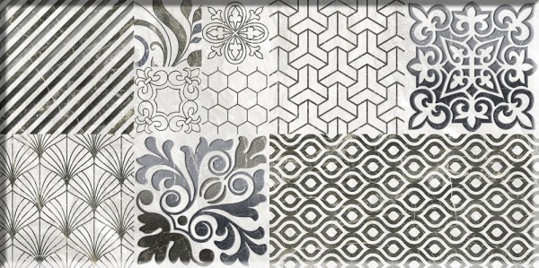 Декор Valensole 2 синий 500x250 Beryoza Ceramica