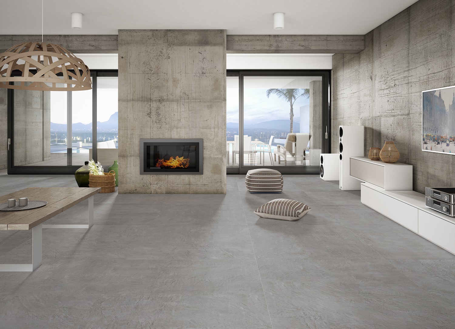Equinox Anthracite Diamond Decor 6mm 59.55x260 Apavisa Porcelanico