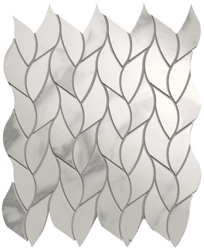 fQMR Carrara Superiore Leaves Mosaico 25.9x30.9 FAP Ceramiche