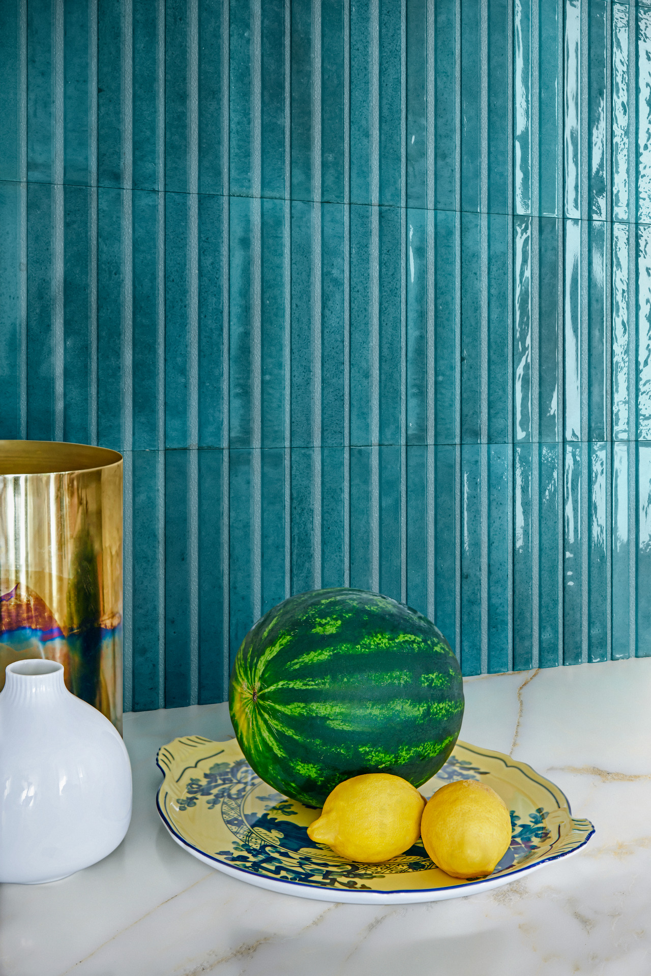 MFFF Lume Blue Lux Esagona 21x18.2 MARAZZI Italy