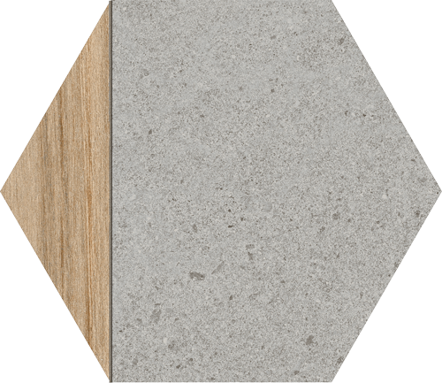 Hexagono Ligard Gris 23x26,6 VIVES