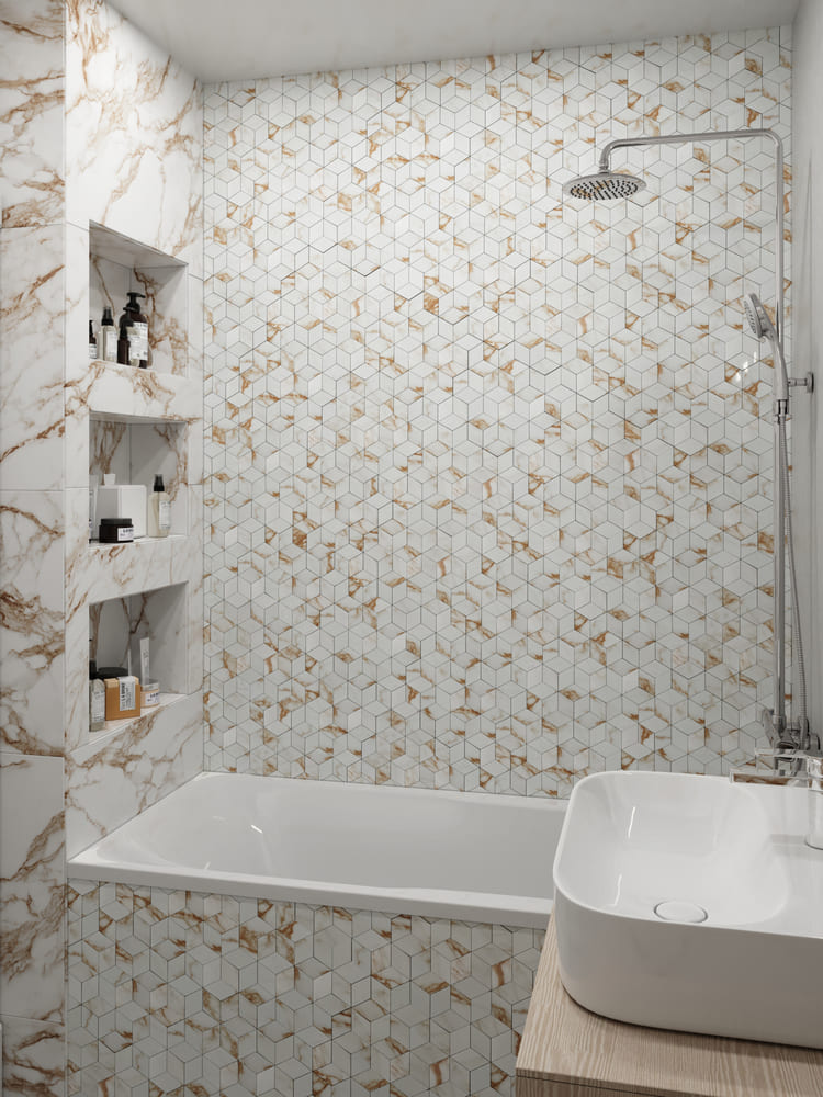 Mosaic Antisky Hexagone 28x33 Velsaa