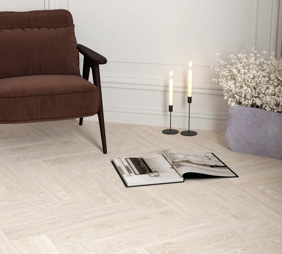 Oak Basalt GP White 14,7x59,4 Eurotile Ceramica
