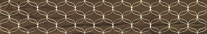 Ethereal Бордюр коричневый К944347 (K083596) 10х60 Vitra