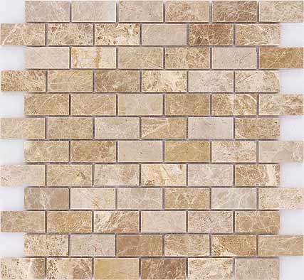 Pietrine Emperador Light POL 2.3x4.8 29.8x29.8 Caramelle Mosaic