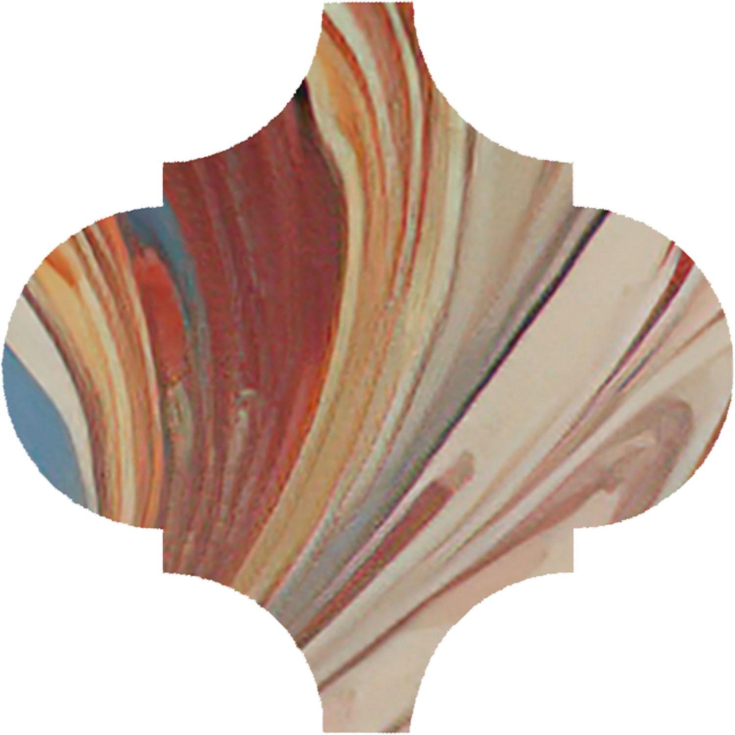 VT/A625/65000 Декор Арабески Венеция красный матовый 6,5x6,5x0,69 Kerama Marazzi