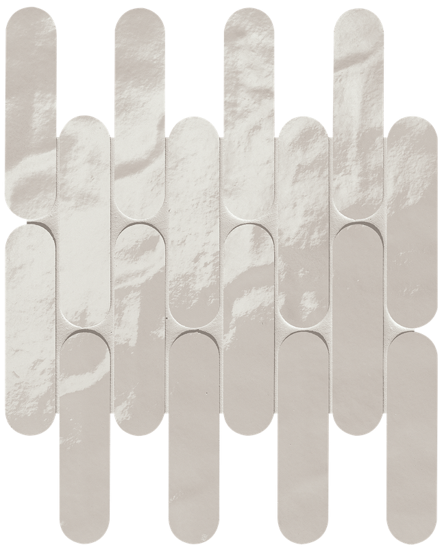 fRNU Glim Ghiaccio Curve Mosaico Brillante 29x29,5 FAP Ceramiche