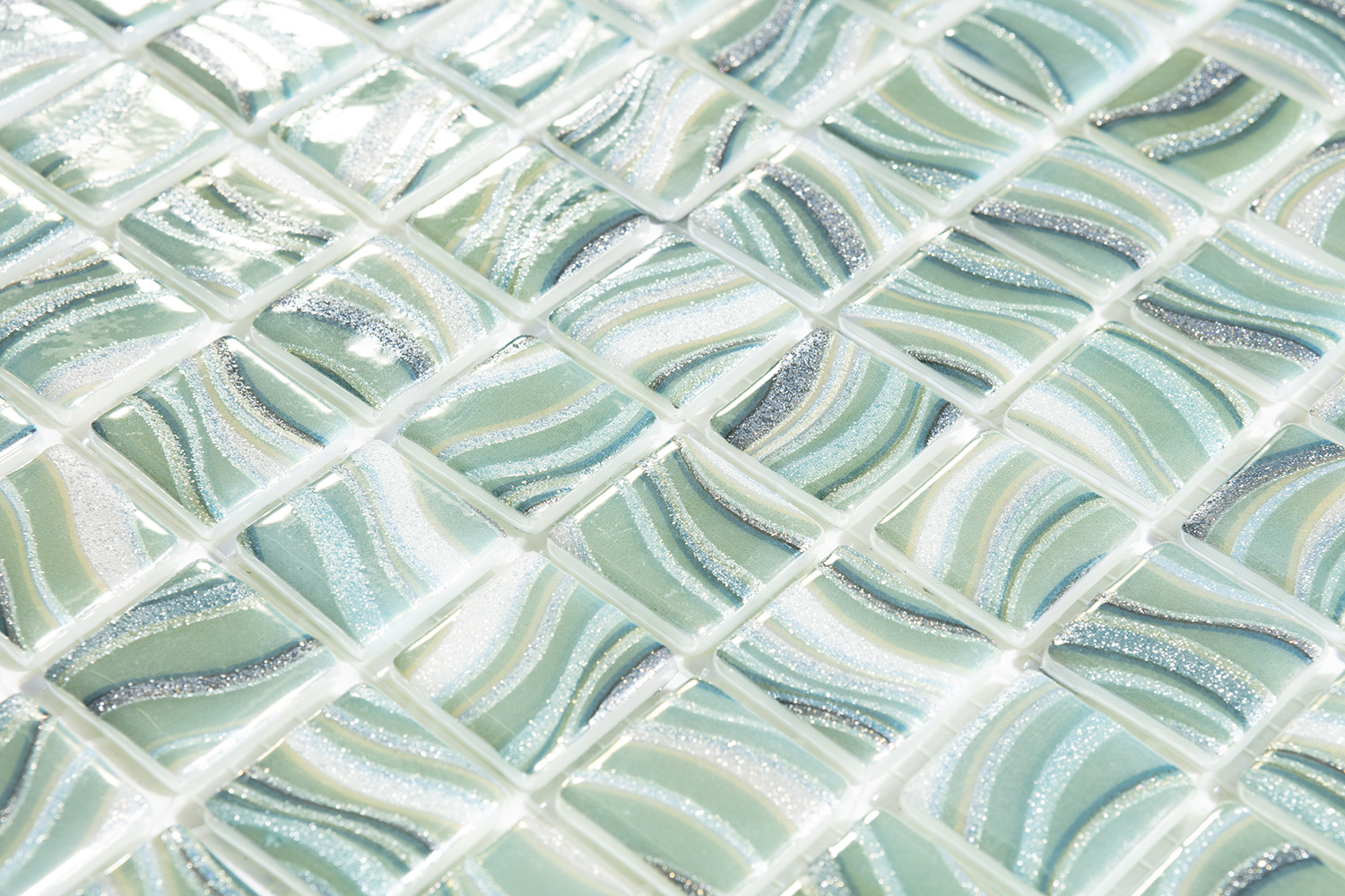 Glitter Blue 7800 (на сетке) 25x25 31,7x31,7 Vidrepur