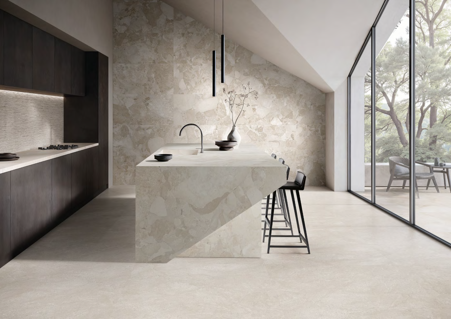 EN4Z Matera Stone Sassi Beige Silktech R10 Rett 60x120 ERGON