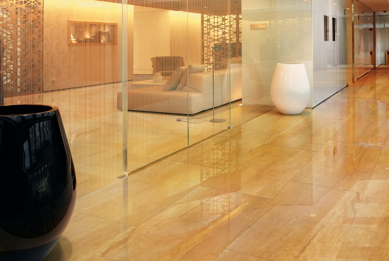 Золотая плитка для пола