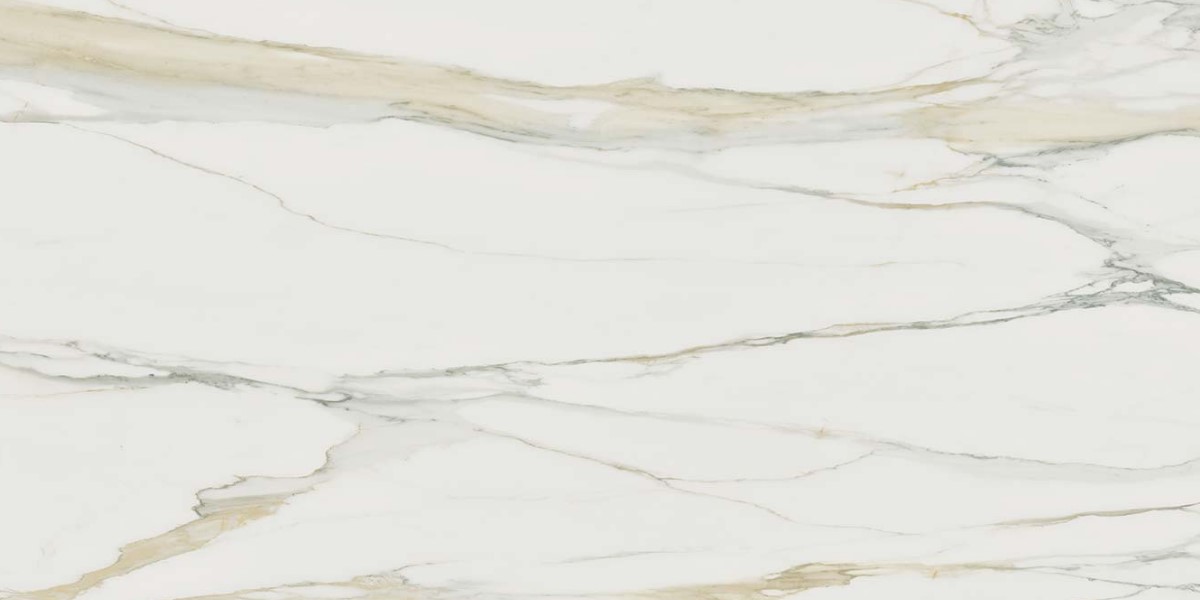 753282 I Classici Calacatta Gold Matte Ret 6mm 160x320 Rex Ceramiche