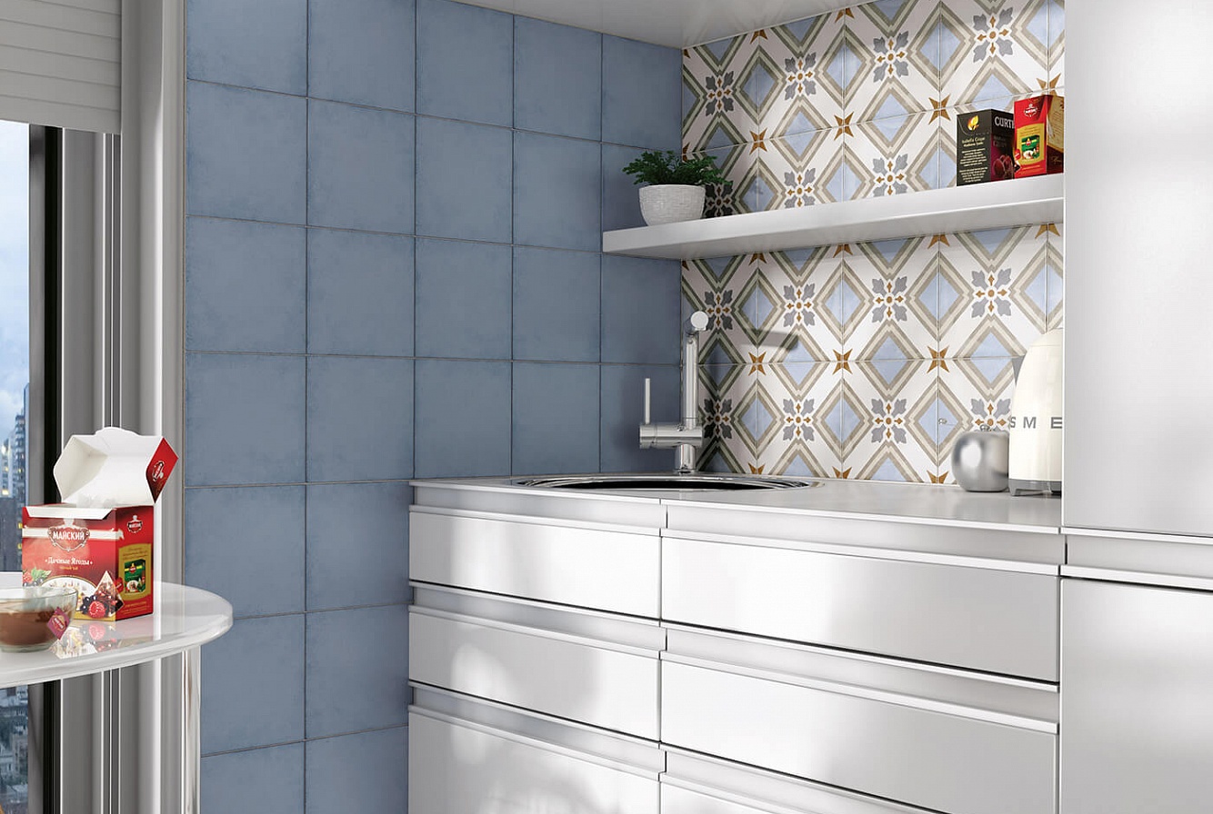 24417 ART NOUVEAU KARLSPLATZ GREY 20*20 EQUIPE