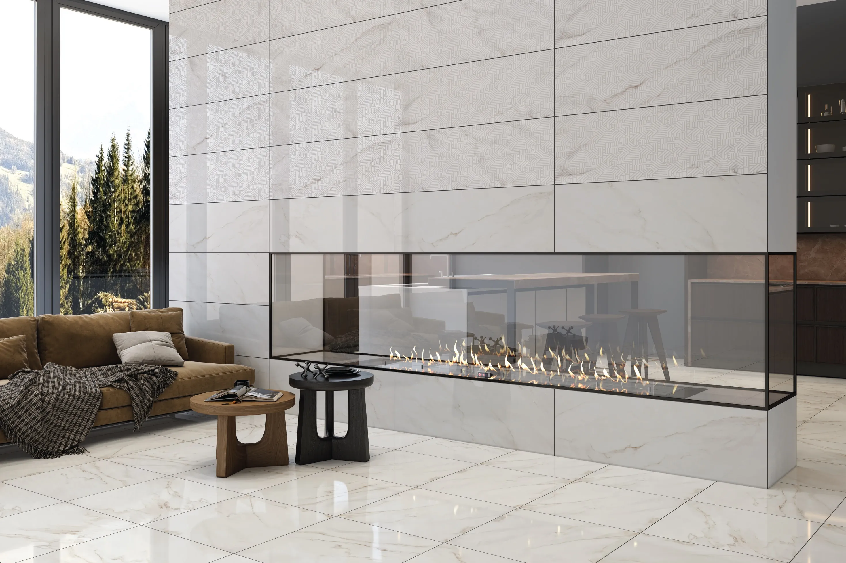 Serenity White Matt Relief 60x120 Seranit фото 4