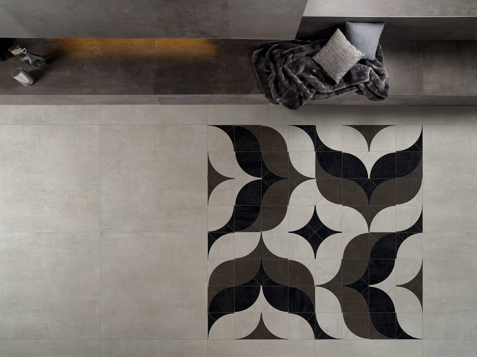 143051 Steel Jacquard Iridio Sat/Ret 8mm 60x120 Tagina Ceramiche