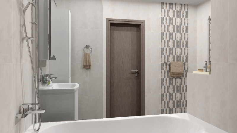 Fiori Grigio Бордюр металлизированный 1506-0101 6,5х60 Lasselsberger