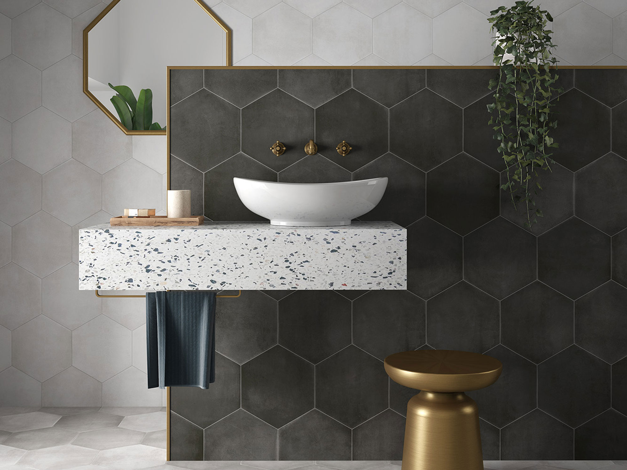 SIX Cementine Pisa Aqua 23x27 Durstone