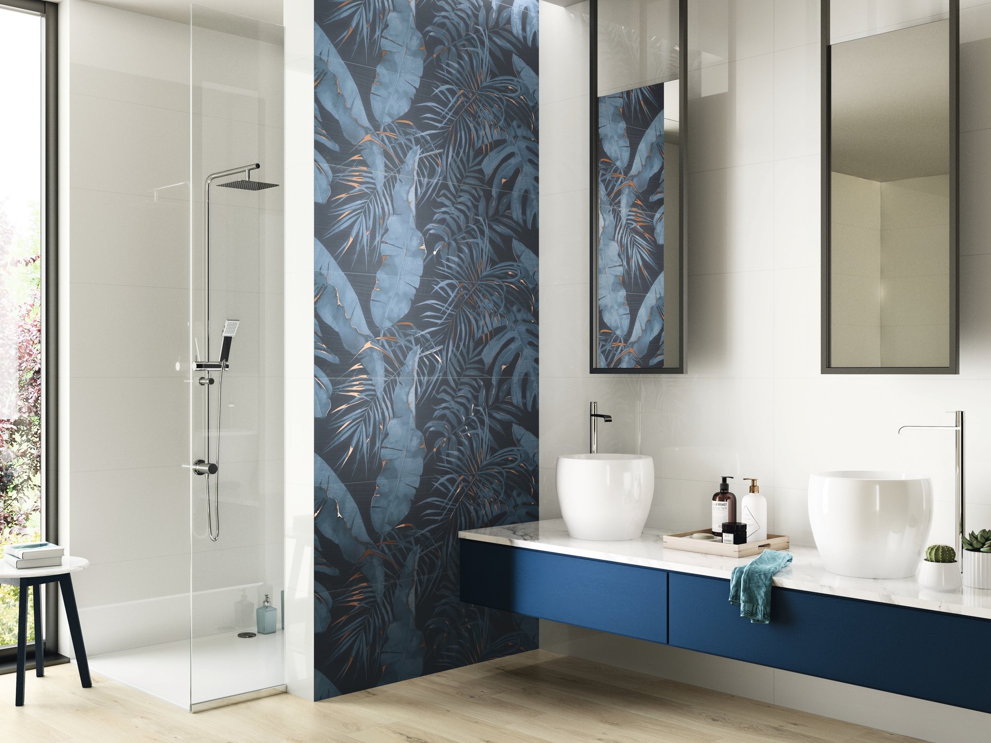 A036267 Decor Set (3) ABC Virnia Turquoise 40*120 Ape Ceramica
