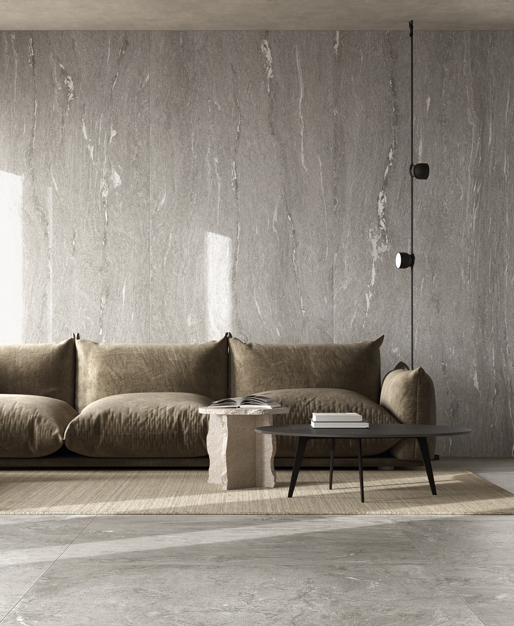 ALP002 Alpine Taupe Vein 3D Texture 60x120 Fondovalle