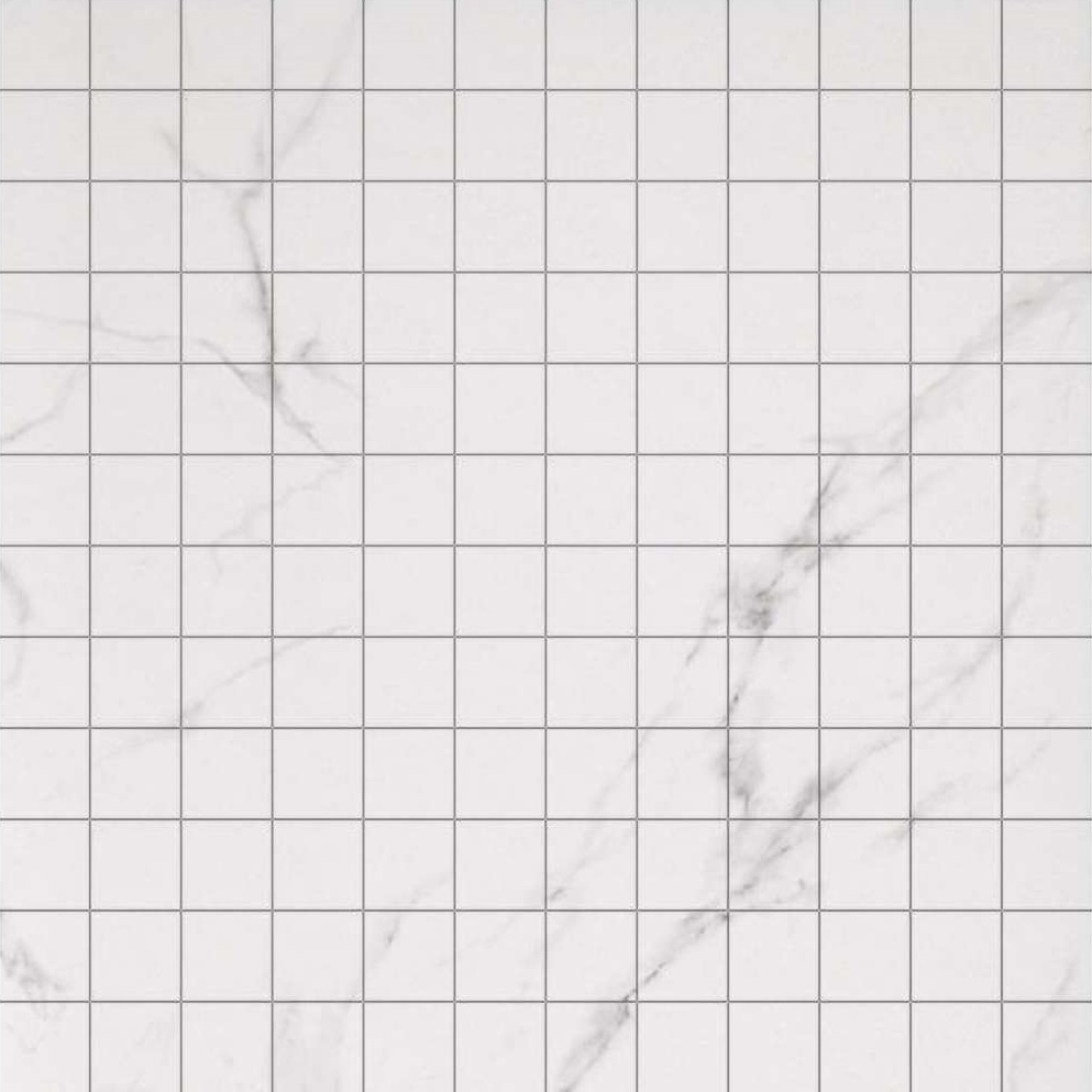 2705517 Marmoker Mosaico Statuario Grigio Lucido 2,3*2,3 30x30 Casalgrande Padana