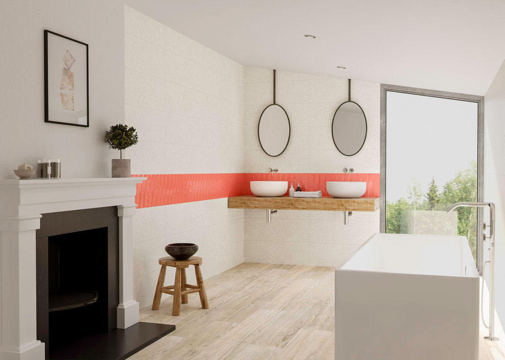 MAIOLICA GLOSS CORAL 7.5x30 TAU Ceramica