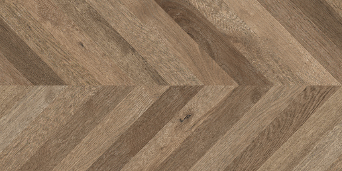 Wood Lux Walnut Chevron M коричневый матовый карвинг 60х120 Laparet