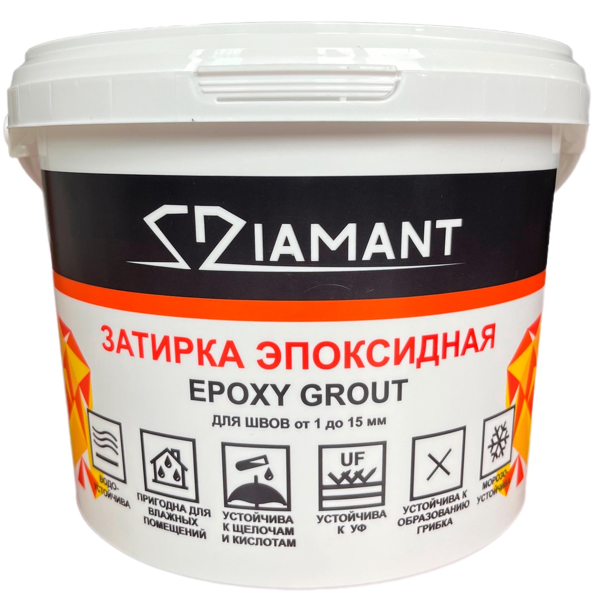 Затирка эпоксидная Диамант Color под колеровку (хамелеон) 2,5кг Diamant