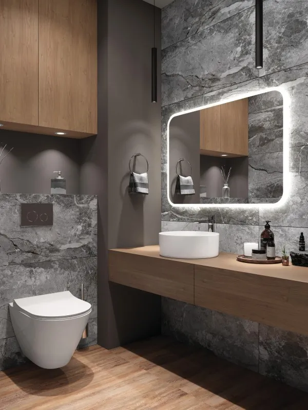 17687 Energy Светло-серый рельеф ректификат 44,8x89,8 Cersanit фото 19