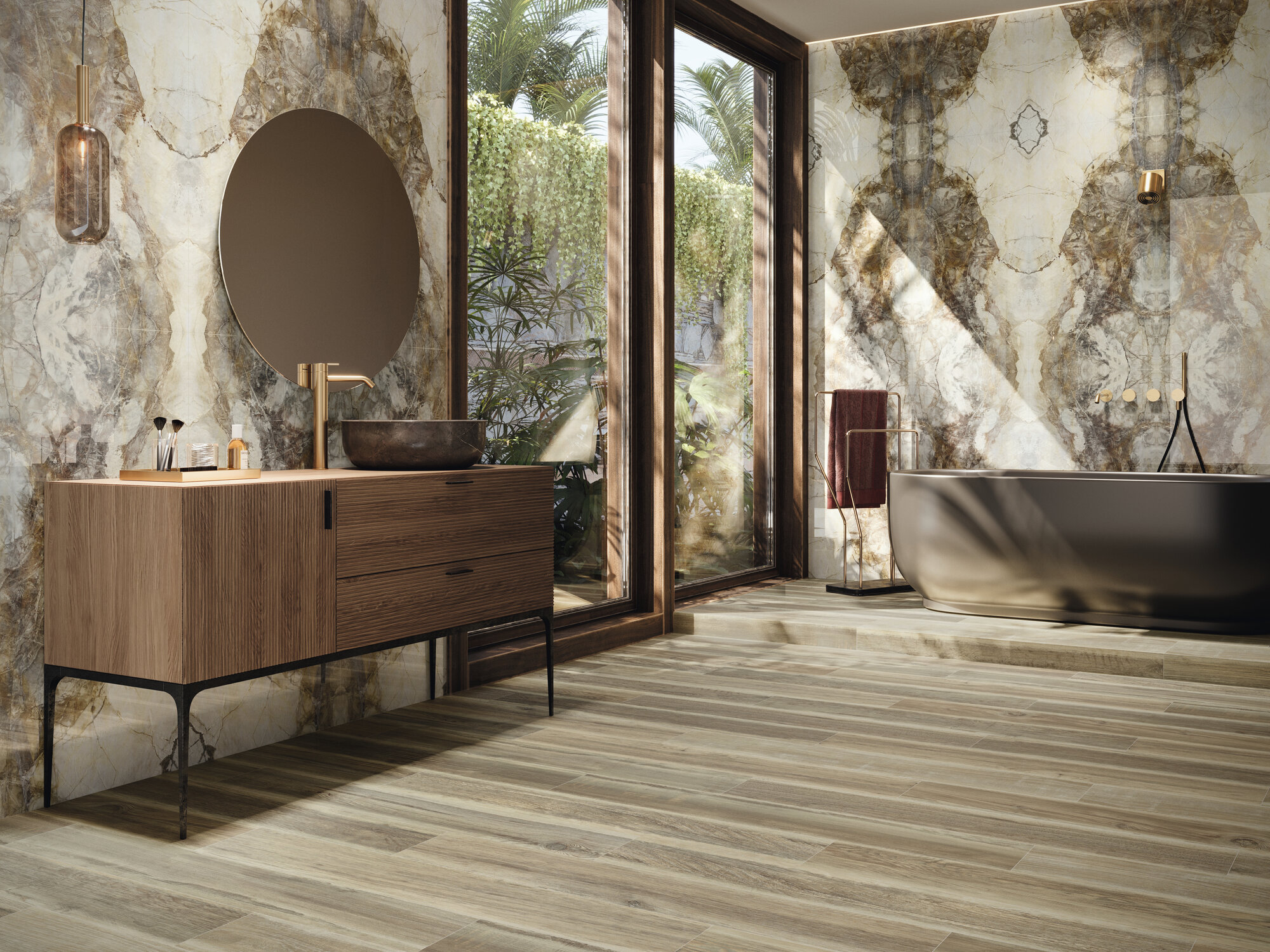 A039845 Gold Hard Pol Rect 60x120 Ape Ceramica