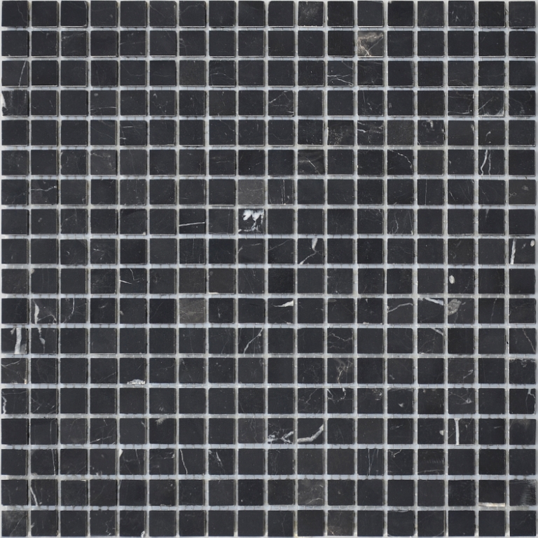Pietrine Nero Oriente POL 15x15x4 305x305 Caramelle Mosaic