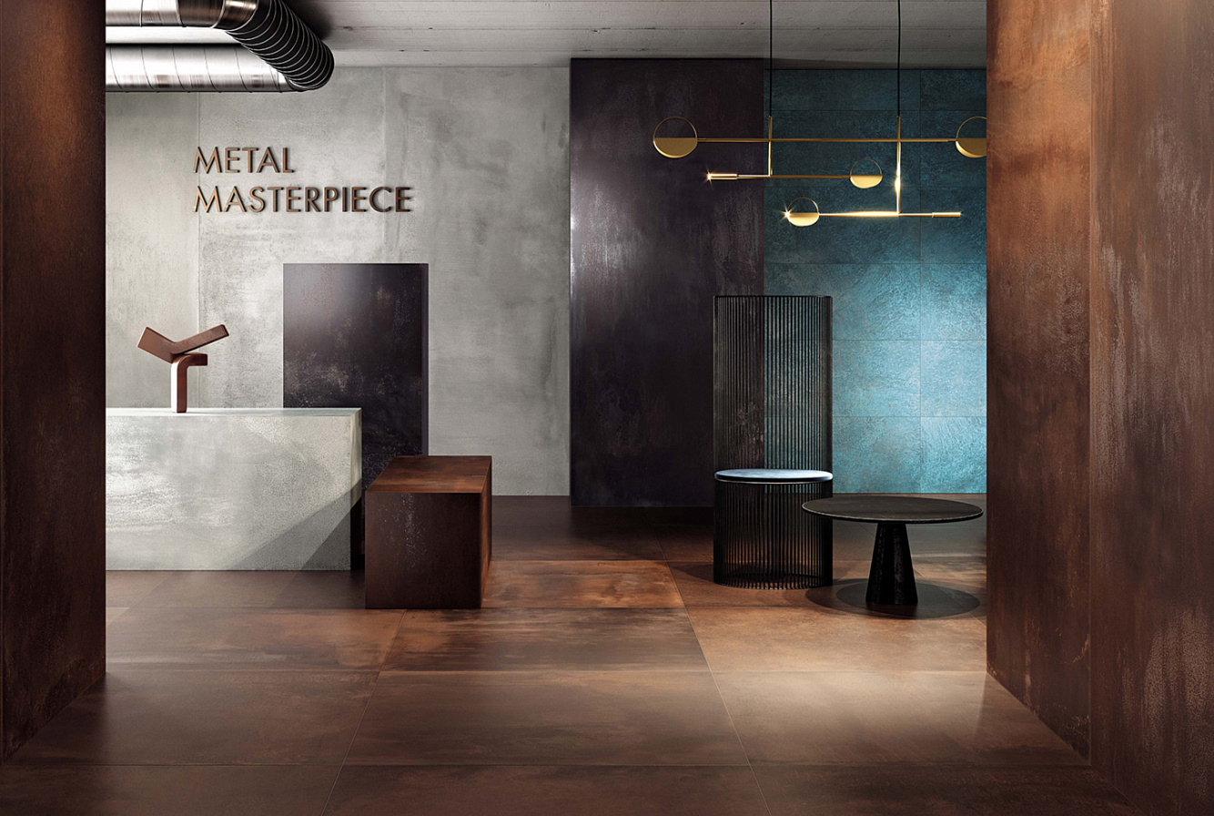 A0UT Blaze Iron Mosaico 3D Factory 29x29 Atlas Concorde