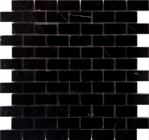 Pietrine Nero oriente POL 2.3x4.8 29.8x29.8 Caramelle Mosaic
