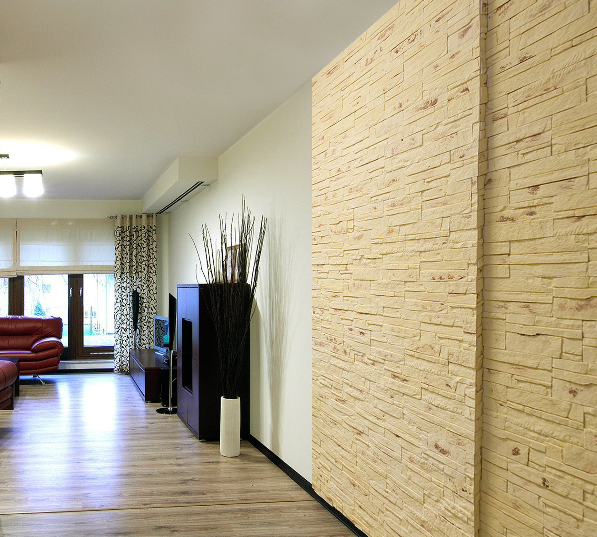 плитка касавага под кирпич в интерьере