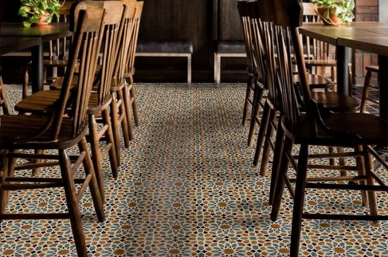 Howard Blue Pre-cut Satin 45,2x45,2 NiceKer