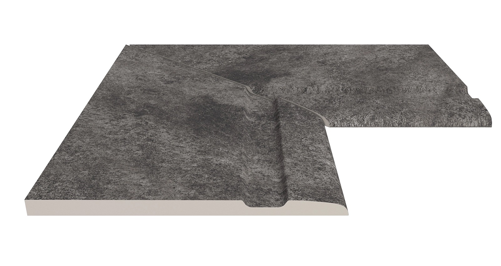 Угол фарфорового поручня внутренний 90 Pool Garden Anthracite 30x50 Serapool