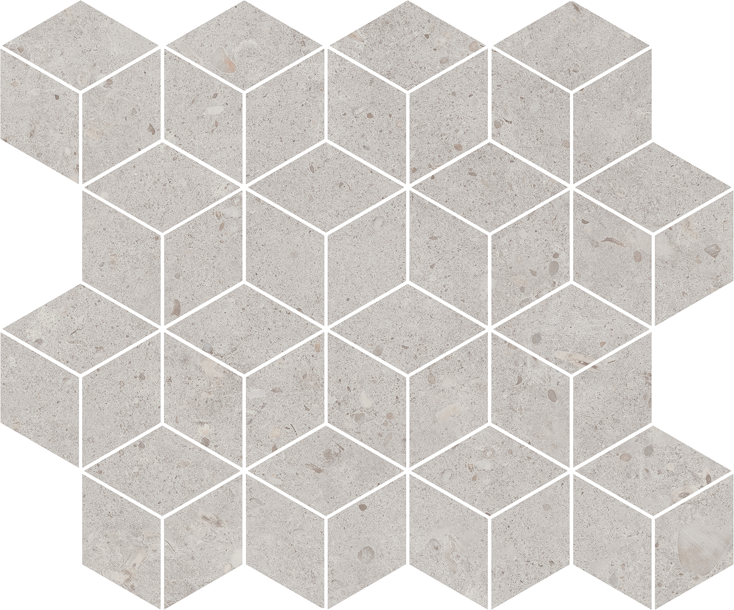 T017/14053 Декор Риккарди мозаичный серый светлый матовый 45x37,5 Kerama Marazzi фото 3