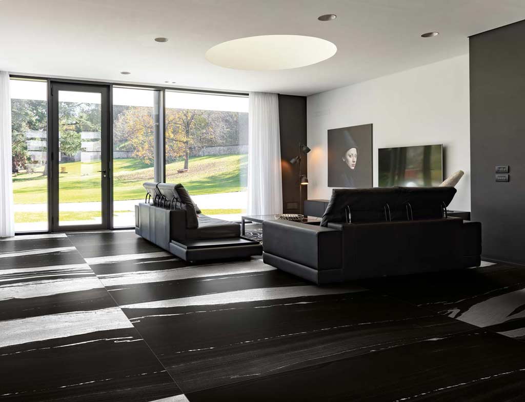 B&W Marble Floor Gres