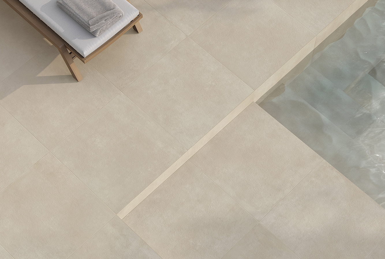 FL01BAC I Cementi White Ciottolo SQ. RealUp/StrideUp 60x120 Italgraniti