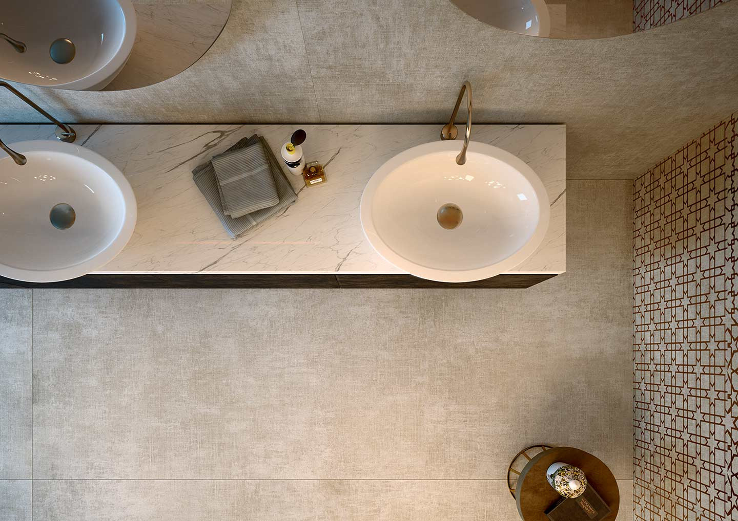 752615 Tesori Decoro Monile Grigio Bronzo 6mm 120x240 Cedit
