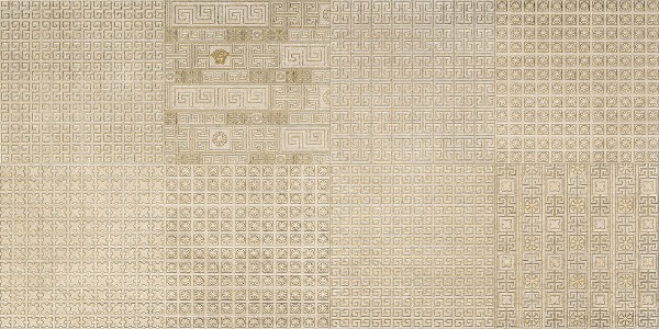 261354 GREEK FORMELLE BEIGE/ORO 40x80 Versace (Gardenia Orchidea)