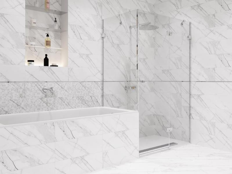6246-0037 Pulse Бело-серый 45x45 Global Tile