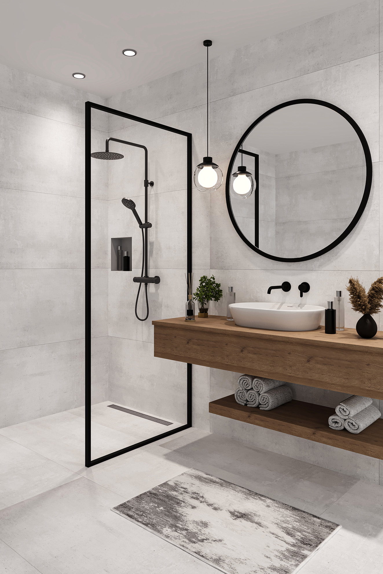 Rock Bianco Matt 5mm 60x120 Staro Slim фото 14