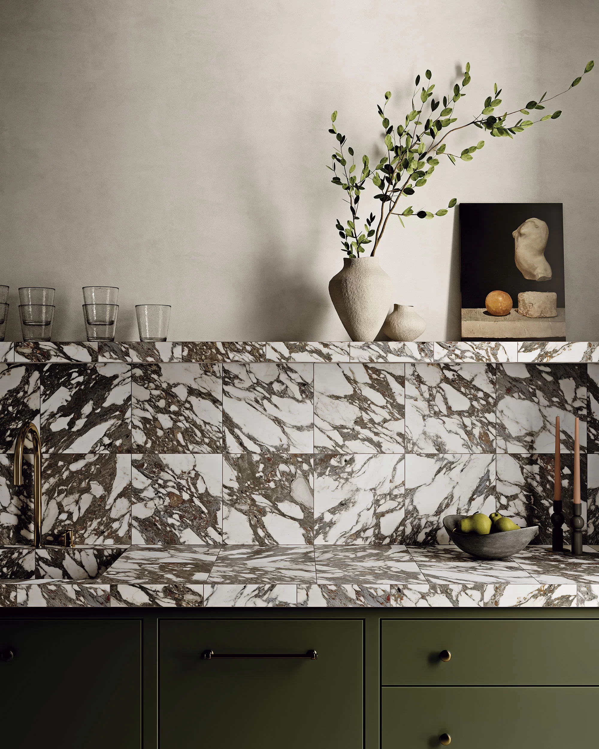 Classic Marbles Marron Emperador 30x30 Ribesalbes фото 5