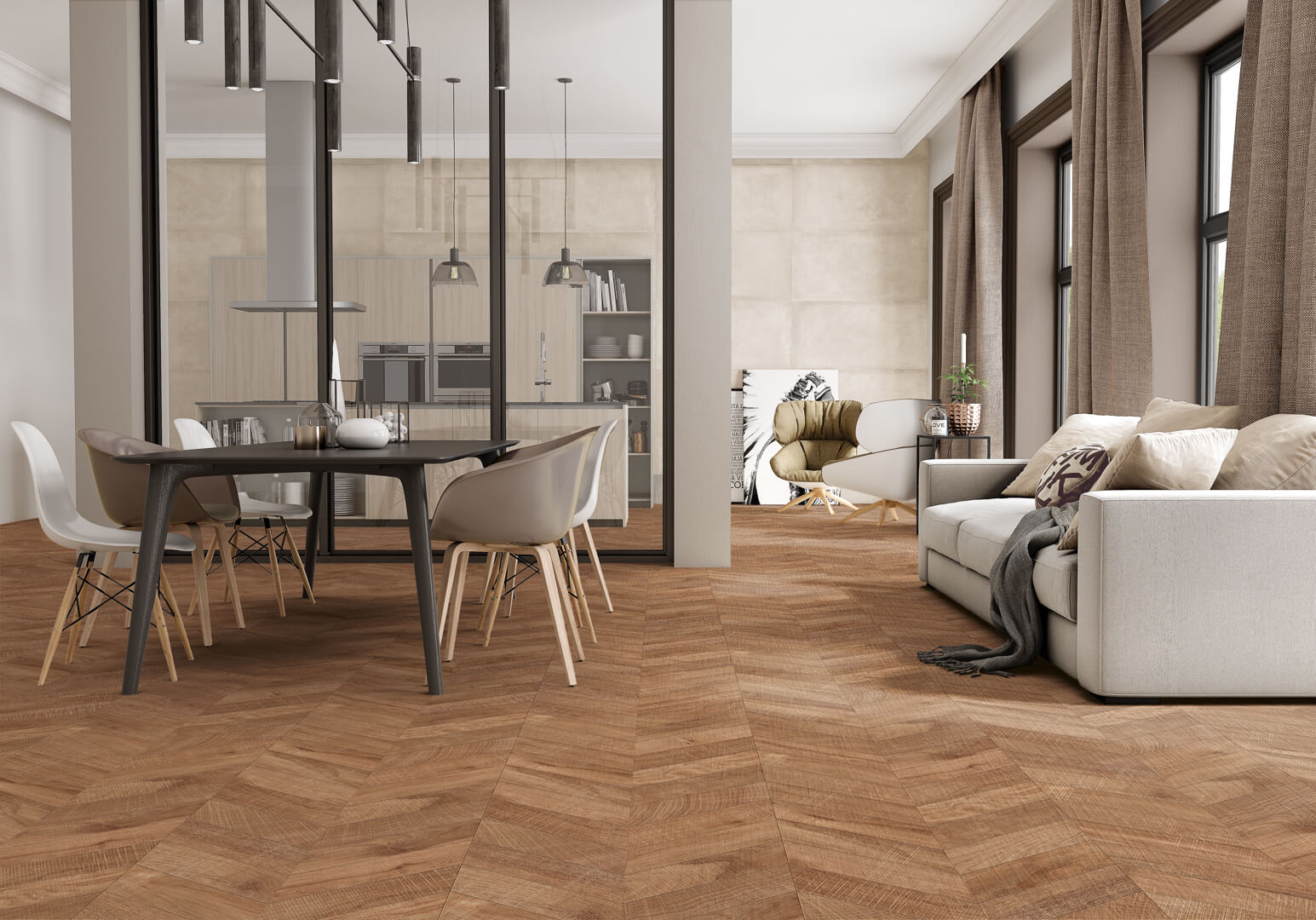 Artwood Chevron Nut R11 120x60 Ibero