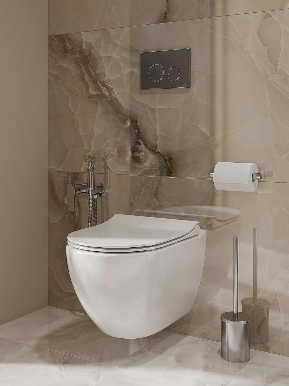 17435 Lina полированный серый ректификат 60x120 Cersanit